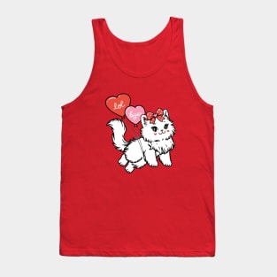 Sassy Valentines Kitty lol bye Tank Top